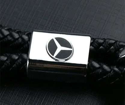 Braided Rope Metal Keychain – Car Key Ring for Mercedes Benz W166/W213/W246/W176/W177/W205 C260/C200/C300/C180/C63/W167