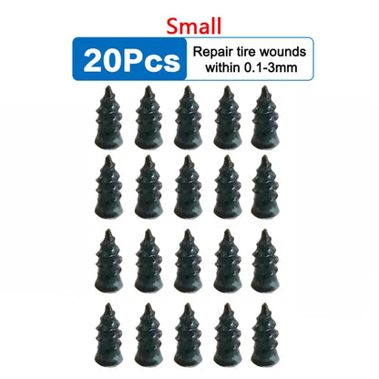 Vacuum Car Tire Repair Kit – Rubber Nails & Screws for Tubeless Tires, Motorcycle & Truck Repair Tools