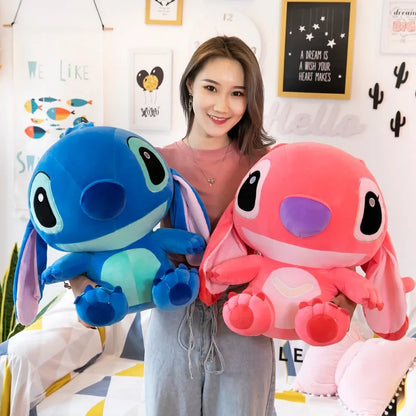 20-60cm Giant Lilo & Stitch Plush – Cartoon Stuffed Anime Toys, Pendant Pillow for Kids Birthday Gift