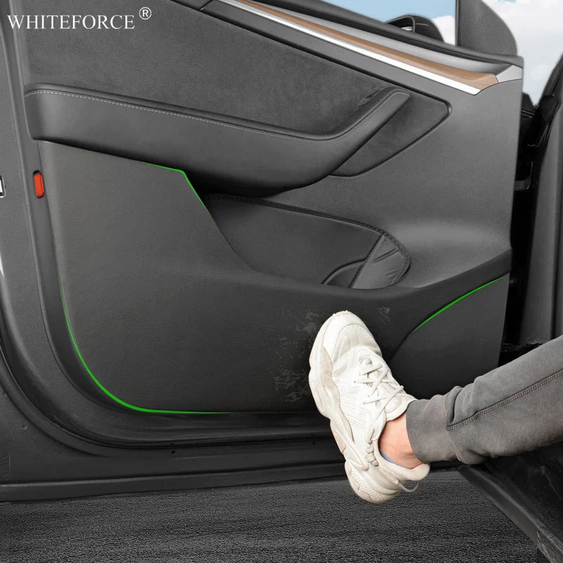 Tesla Model Y/3 2021-2023 Door Anti-Kick Protective Sticker – Soil-Proof & Anti-Scratch Side Door Mat Protector