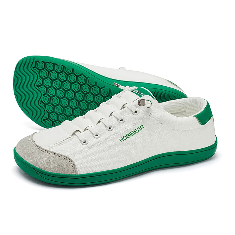 HOBIBEAR Unisex Barefoot Shoes – Zero Drop Wide Toe Casual Canvas Minimalist Walking Sneakers