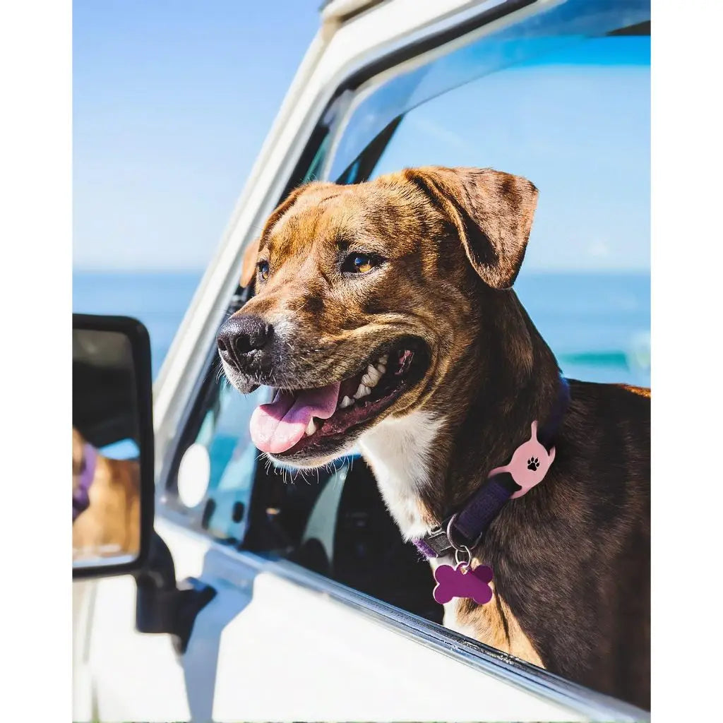 Airtag Dog Collar Holder – Silicone Protective Case for Apple AirTag, Full Body Cover Fits All Collar Sizes