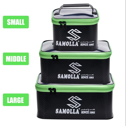 EVA Thickened Waterproof Fishing Box Bag – Live Fish Bucket and Storage Case for Gear, Main/Sub Line, and Floats