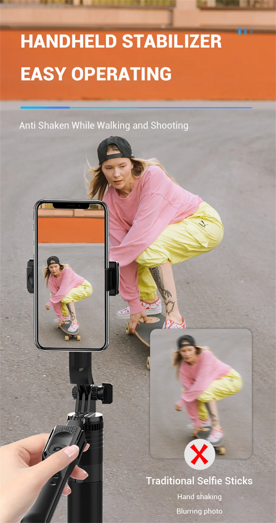 FANGTUOSI 1750mm Wireless Selfie Stick Tripod – Foldable Monopod with LED Light for Smartphones, Steady Live Shooting