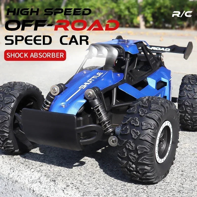DK087 1:16 2WD Brushless High-Speed RC Drift Car – Off-Road Remote Control Truck with LED Lights, 20KM/H Racing Toy Model
