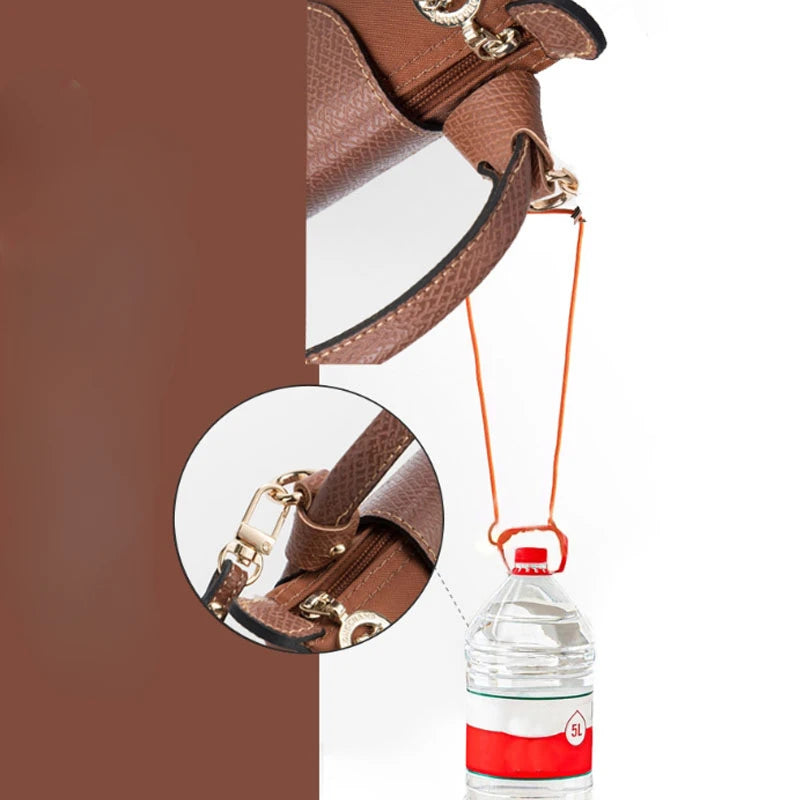 DIY Bag Transformation Set: Longchamp Leather Accessories with Punch-Free Shoulder Crossbody Straps (109-129cm)