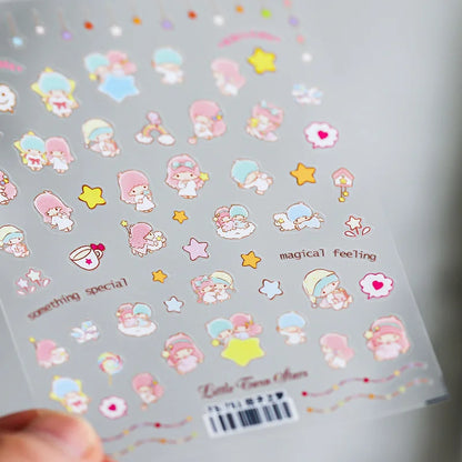 Cute Snoopy 5D Nail Stickers – Cartoon Anime Nail Art Decoration