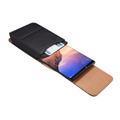 FULAIKATE Sheepskin Textured Card Slot Waist Pouch – Durable Bag for iPhone 12 Pro Max, Samsung Galaxy S24, Vertical Holster