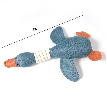 New Dog Toy with Wild Goose Sounds – Teeth Cleaning Chew Toy for Puppies, Training & Household Pet Accessories