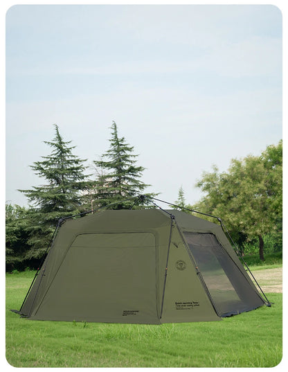 ShineTrip Oversized Dome Tent – Quick Setup, Waterproof & Sunproof Silver-Coated Canopy for Camping (05 Series)