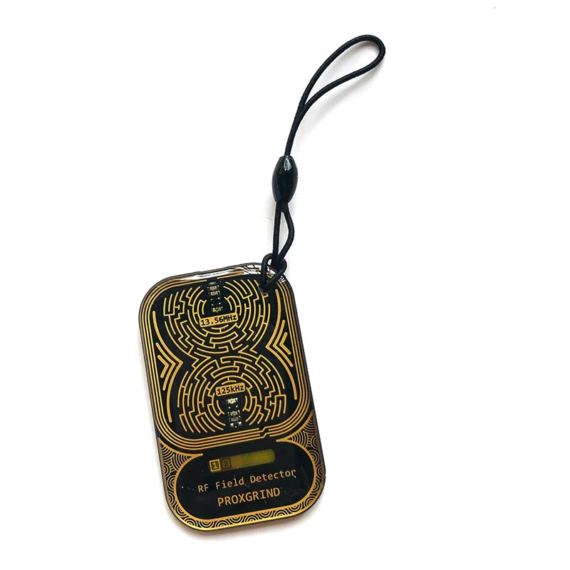 Tiny Frequency Detection Card, Proxgrind RFID Field Detector Keychain, Mobile Phone Pendant for IC/ID Access Control Readhead Testing