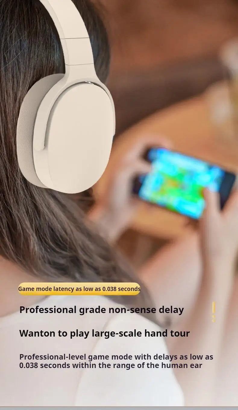 #P2961 Wireless Bluetooth 5.3 Headphones – Over-Ear HiFi Stereo Sports Earphones with TF/AUX Music Player & HD Mic