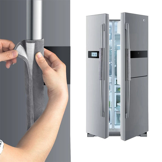 2PCS Refrigerator Door Handle Covers – Anti-Skid Fridge & Oven Protectors, Fingerprint-Resistant Kitchen Decor Gloves