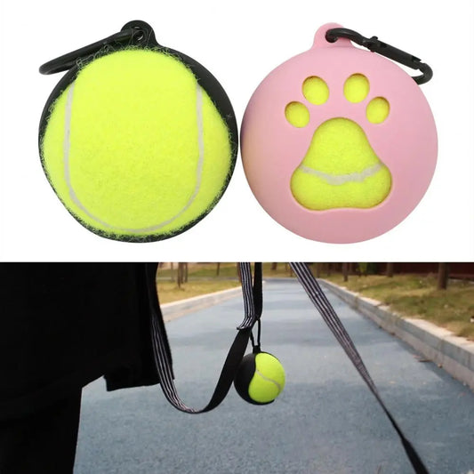 Hands-Free Tennis Ball Holder with Hook - Lightweight, Easy Installation Dog Leash Attachment - Pet Ball Cover Holder, Pet Supplies