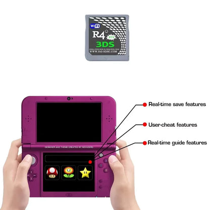 Red R4 3DS Flash Card & SDHC Adapter – Memory Card for DS Video Games