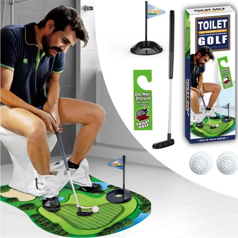Set of 5 Toilet Golf Balls – Fun Leisure Indoor Golf Game, Perfect Gift for Dad or Boyfriend