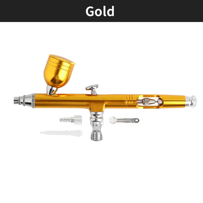 0.3mm Dual Action Gravity Feed Airbrush Kit with 7cc Quick-Release Fluid Cups – Perfect for Model Painting & Cake Art