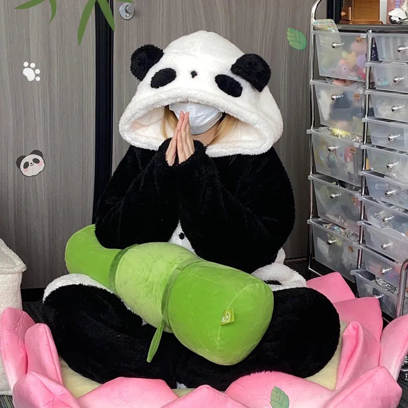 Winter Unisex Panda Robe Costume – Kigurumi Onesie, Unicorn Cosplay Pa ...