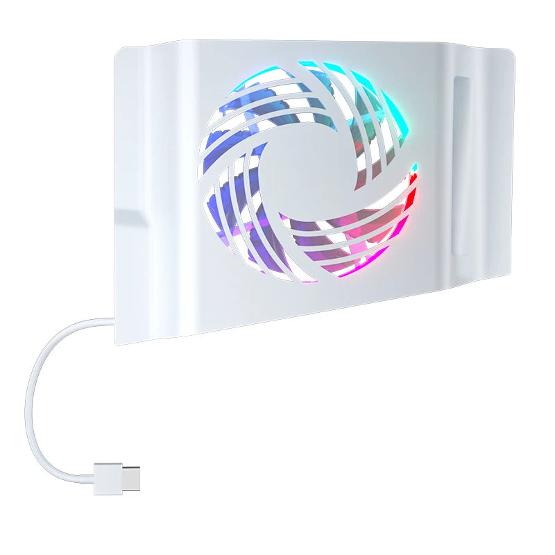 Aolion RGB Cooling Fan for PS5 Pro/Slim Console Side-Mounted Temperature Sensing Game Accessory