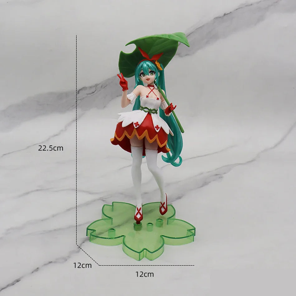 Hatsune Miku 11cm Neko T-Shirt Figure – Cute Anime Desktop Figurine Kawaii Girl Model Toy Gift