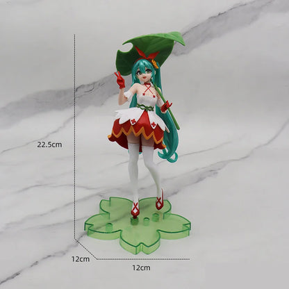 Hatsune Miku 11cm Neko T-Shirt Figure – Cute Anime Desktop Figurine Kawaii Girl Model Toy Gift