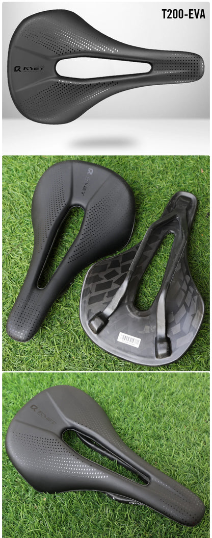 RYET 3D Printed Carbon Bike Saddle — 140/142mm Super Light EVA Road & MTB Racing Seat Cushion