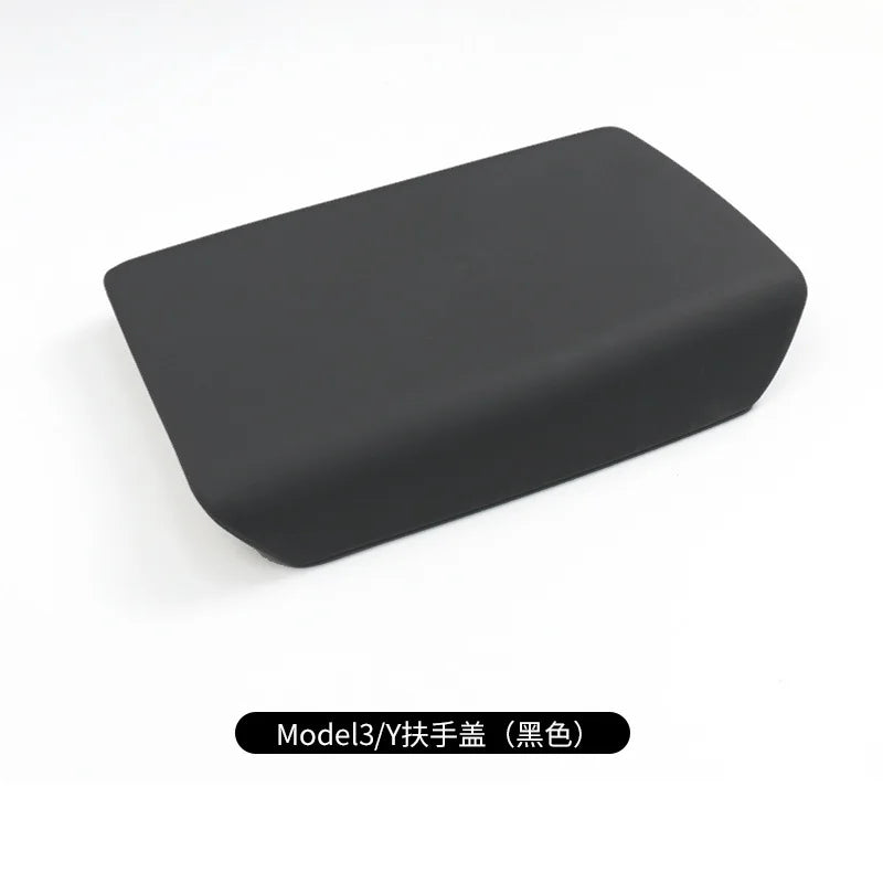 Armrest Box Protective Cover – TPE Center Console Pad for Tesla Model 3 2023 & Model Y HW4.0 Accessories