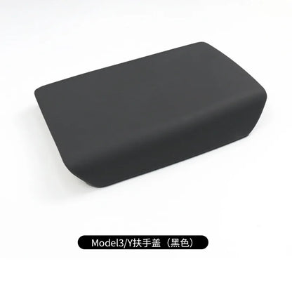 Armrest Box Protective Cover – TPE Center Console Pad for Tesla Model 3 2023 & Model Y HW4.0 Accessories