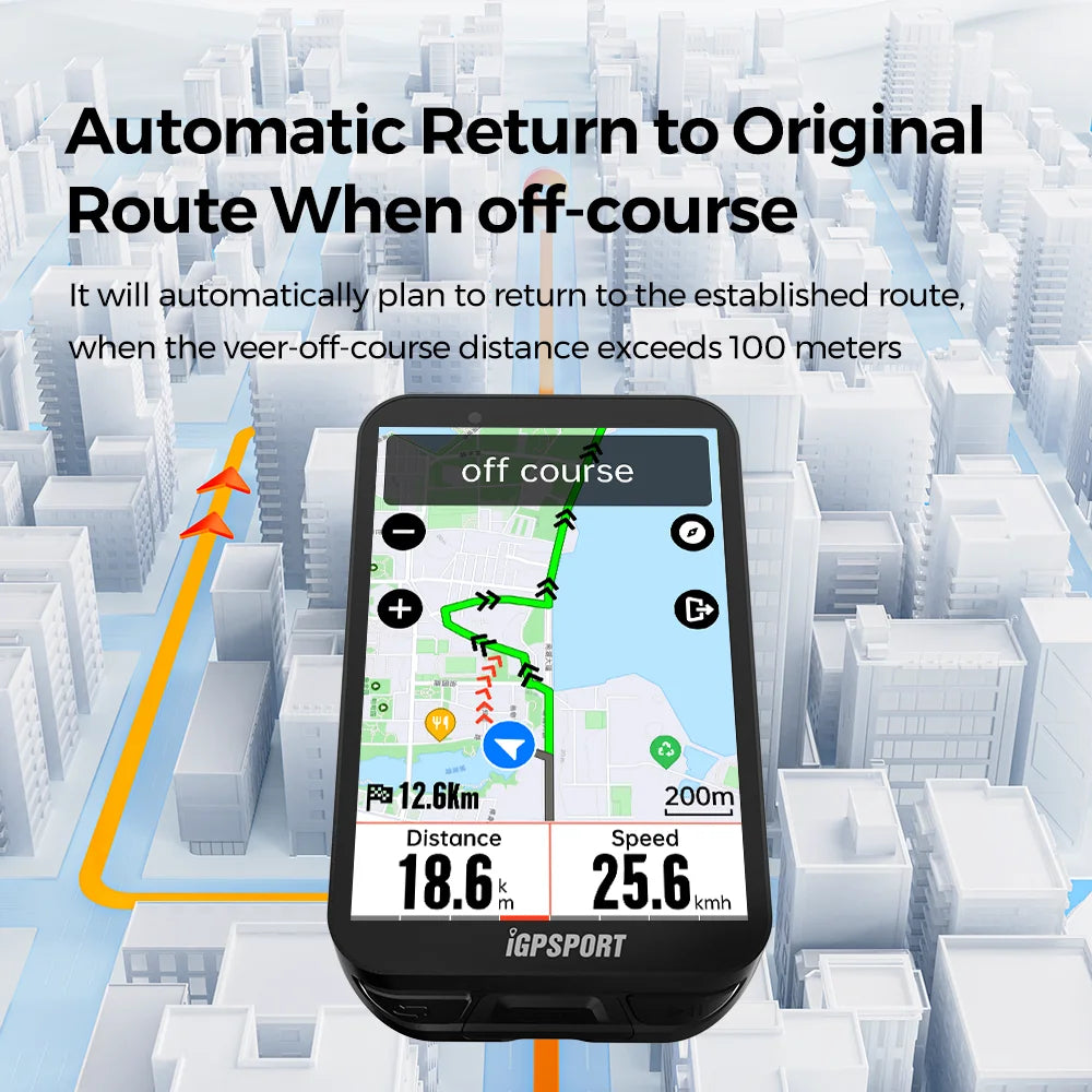 iGPSPORT iGS800 Touchscreen Bike Computer - Professional GPS, Map Navigation, WiFi, ANT+, 50H Battery Life