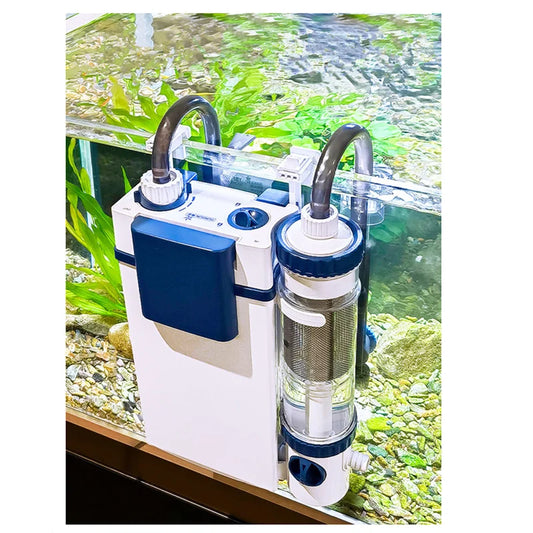 220V Silent Aquarium Filtration System – Wall-Mounted Integrated Filter & Oxygenation Machine for Fish Tanks