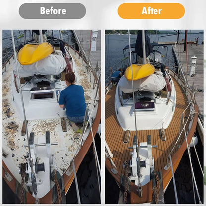 2.4m Self-Adhesive EVA Foam Boat Flooring | Faux Teak Marine Decking Sheet for Yacht, 8 Styles