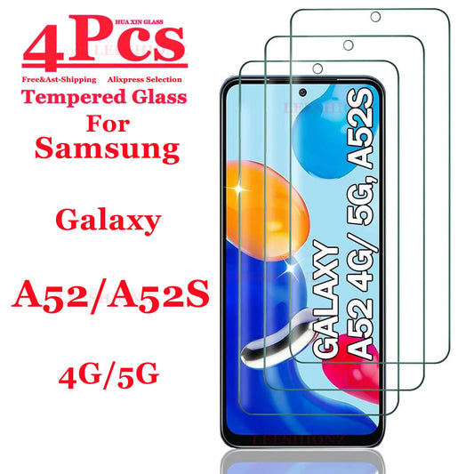 Samsung Galaxy A52/A52S Screen Protector – HD 9H Tempered Glass, Clear & Anti-Scratch Protection