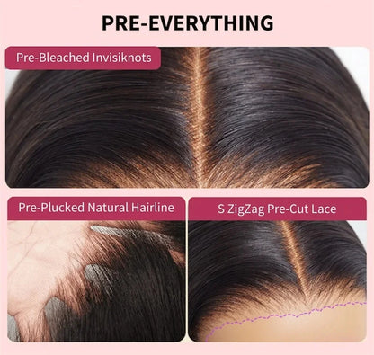 Beautyforever 3D Body Wave Lace Front Wig - Glueless, Ready-to-Wear, 100% Raw Human Hair, Bye Bye Knots