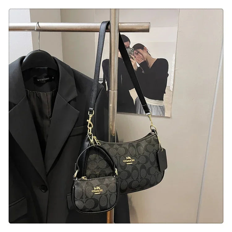 2025 Modern Vintage Cherry Crossbody Bag – Mahjong-Style Chain Shoulder & Underarm Bag, Women’s Light Luxury