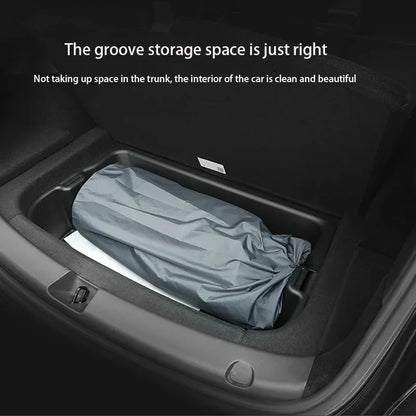 Tesla Model 3 & Model Y Inflatable Car Bed – Suede Fabric Travel Air Mattress for Camping (2017-2024)