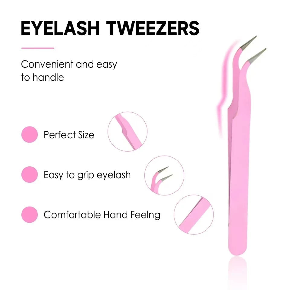 Lash Bond and Seal Kit – 10ml Strong Hold Individual Lash Glue, 5ml Remover, and Tweezers for Extensions