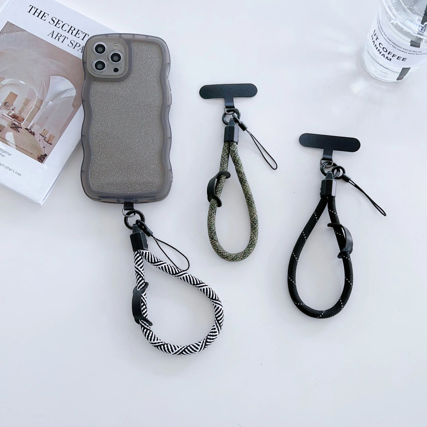 Colorful Woven Mobile Phone Lanyard: New Security Wristband for Headphones, Keys, and Wallet - Stylish and Convenient Wristband Accessory