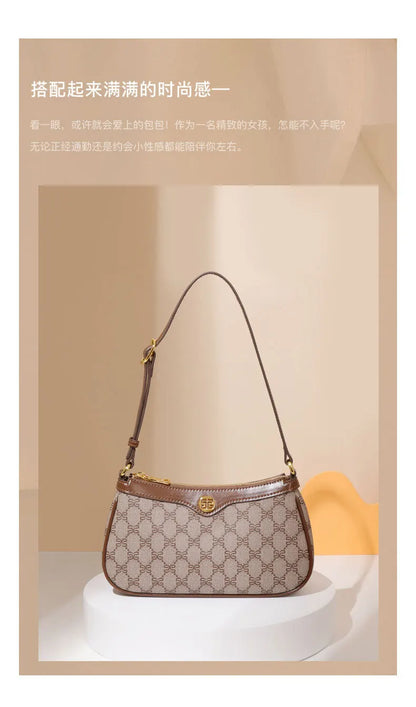 Designer Luxury Women’s Underarm Tote Bag – Fashionable Single-Shoulder Crossbody Bag for Commuting