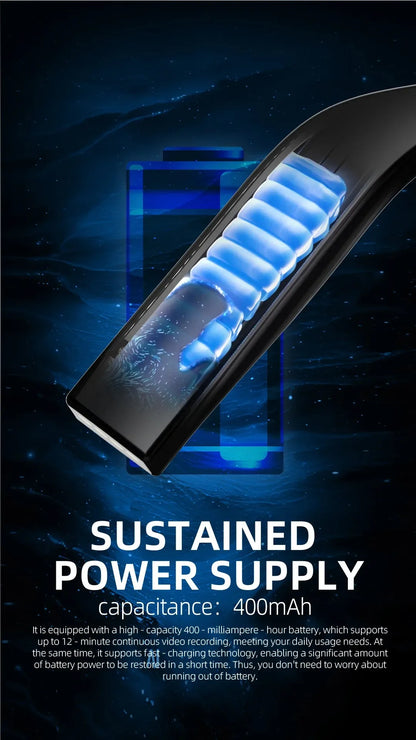 AI Smart Glasses with HD Anti-Shake Camera — Video Recording, Voice Call, Noise Reduction, Wireless Bluetooth Headset Goggles