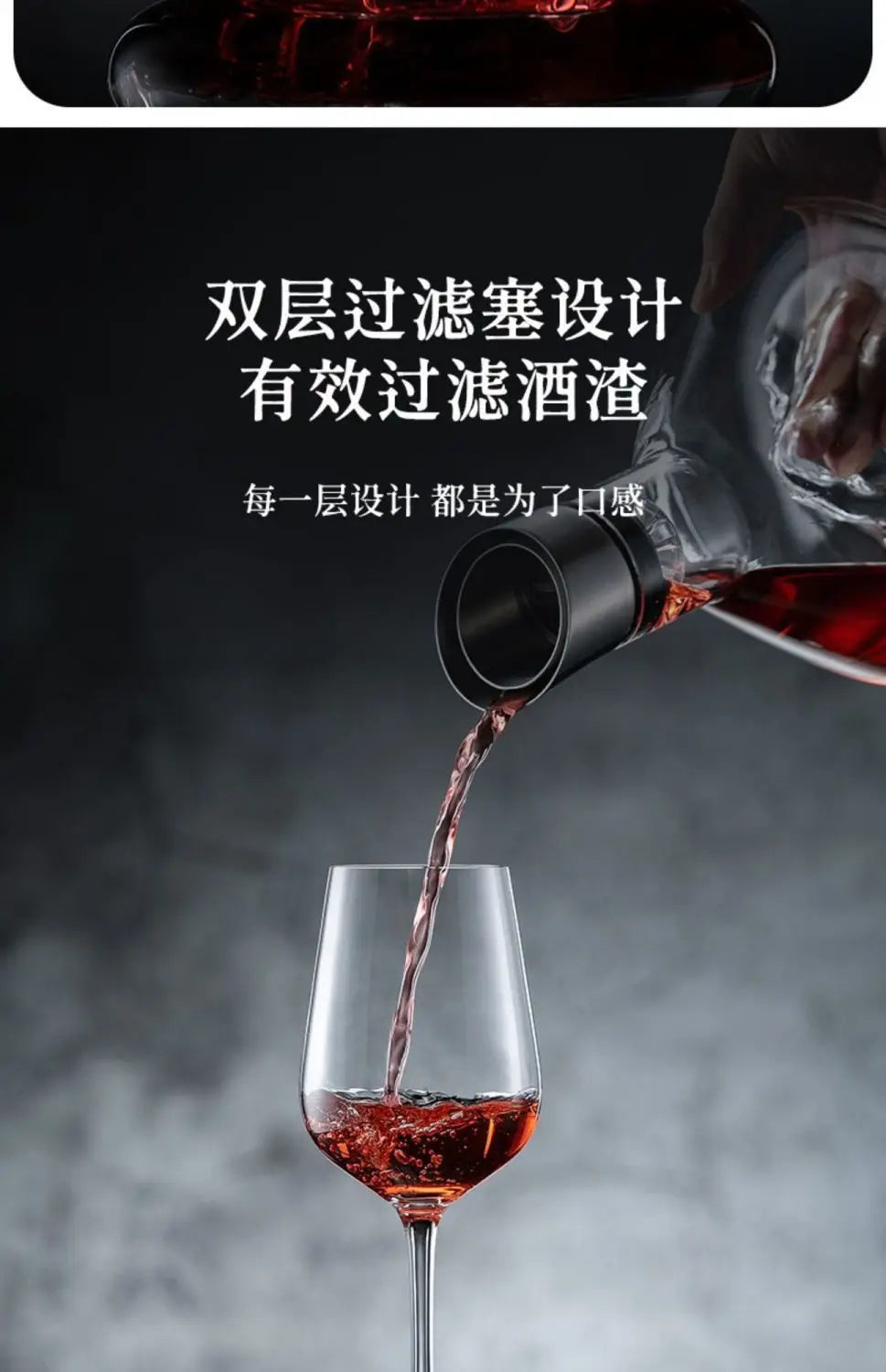 1500ML Iceberg Whisky & Wine Decanter – Handmade Lead-Free Crystal Carafe with Thickened Pourer, Bar Accessories