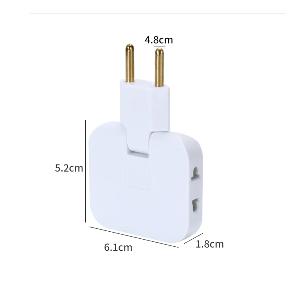 Portable Plug Adapter Power Plate | Multi-Wire 1 to 3 Conversion | 180° Rotation AC Adapter | 2~20PCS Extension Outlets