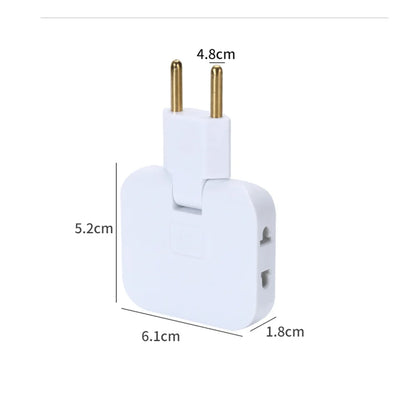 Portable Plug Adapter Power Plate | Multi-Wire 1 to 3 Conversion | 180° Rotation AC Adapter | 2~20PCS Extension Outlets