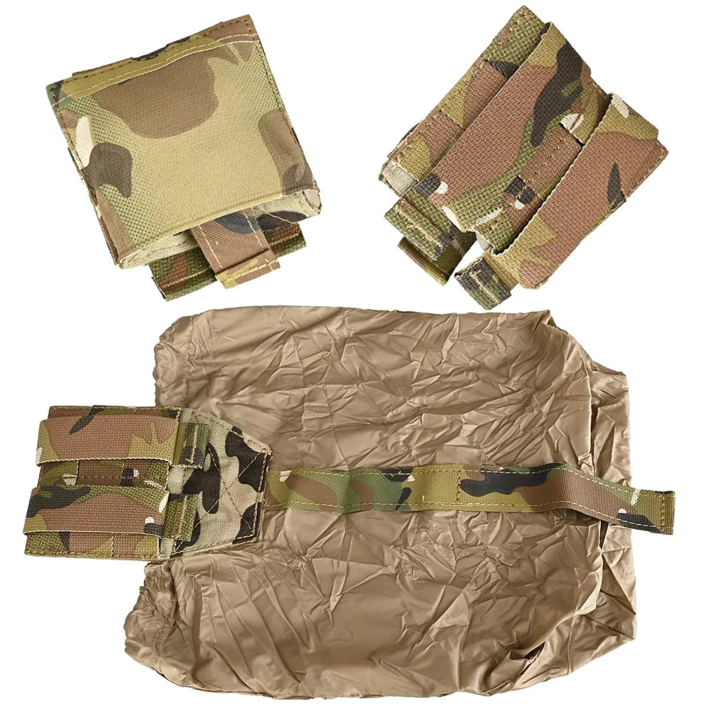 Tactical Dump Pouch – Foldable MOLLE Cummerbund Magazine Pouch, Mil-Grade Elastic Ultra-Light Roll-Up Drop Soft MAG Pouches