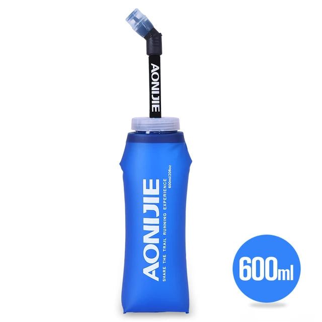 AONIJIE Soft Flask Water Bottle — 250ml/500ml Folding, Collapsible, TPU BPA-Free for Running Hydration Packs, Waist Bags & Vests (SD09/SD10)
