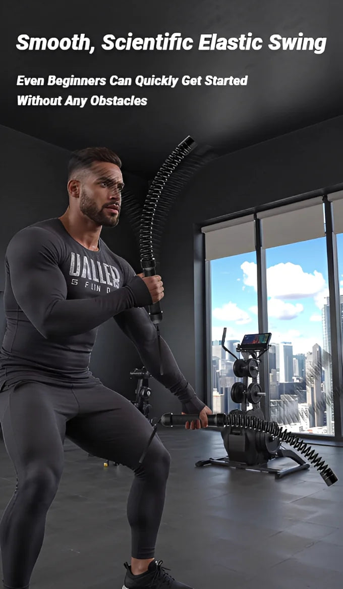 Ergonomic Strength Training Bar – Stainless Steel Biceps & Triceps Muscle Expander