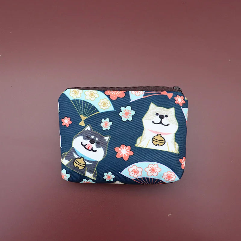 Snoopy Print Mini Coin Purse – Cute Wallet & Card Holder for Women, Girls & Kids, Small Cosmetic & ID Bag