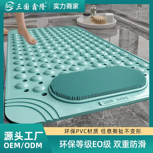 Non-Slip Bathroom Floor Mat – Anti-Drop Toilet & Bathtub Massage Mat for Household Safety
