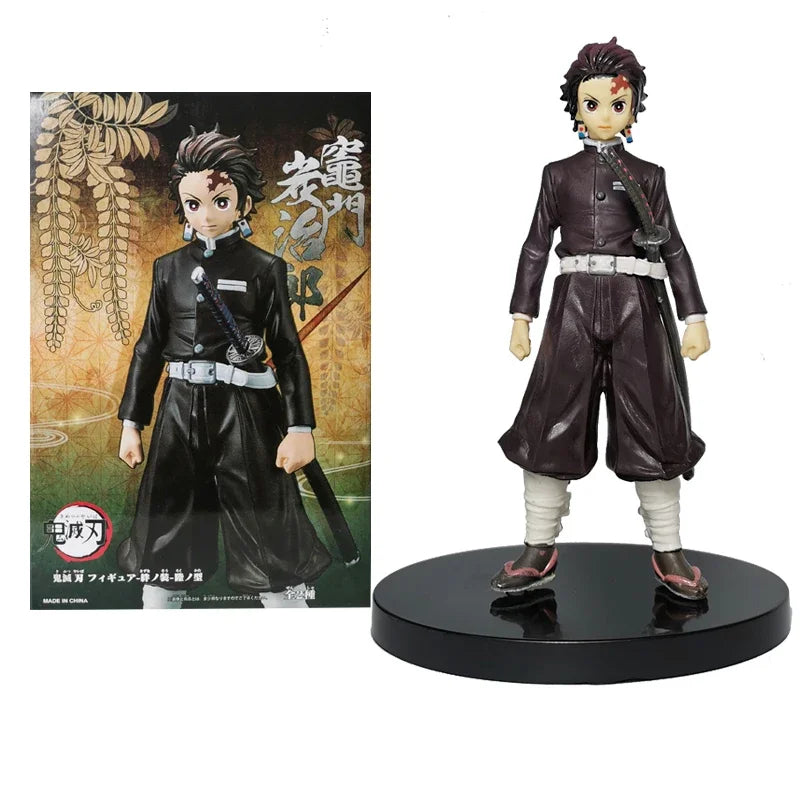 Demon Slayer Anime Figures – Kimetsu No Yaiba Tanjiro Nezuko Zenitsu Inosuke Action Doll Toys