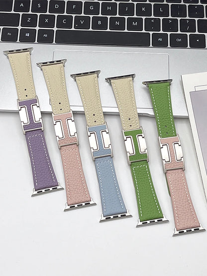 Genuine Leather Straps for Apple Watch – 40mm-49mm Bands for Series 5/6/7/8/9/10, SE & Ultra