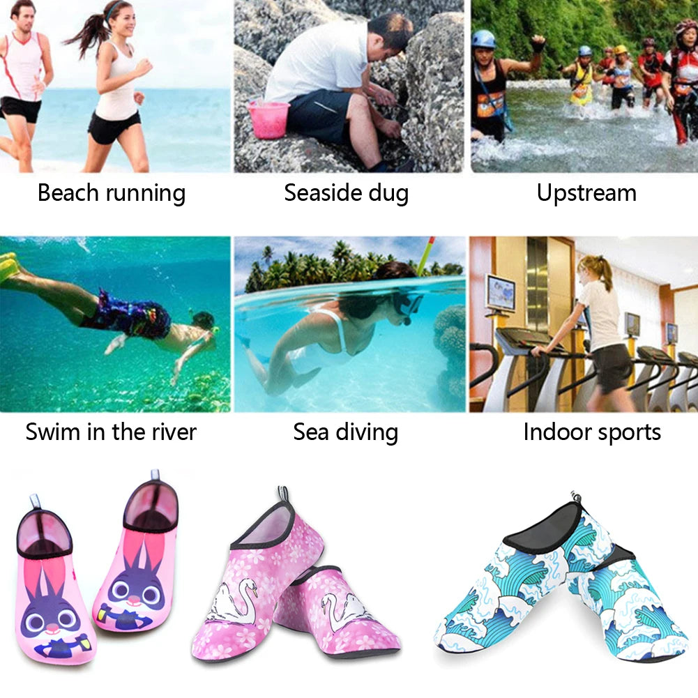 Women’s & Men’s Diving Shoes – Aqua Water Sport Socks, Barefoot Sneakers for Swimming, Surfing, Snorkeling, Fitness & Dance